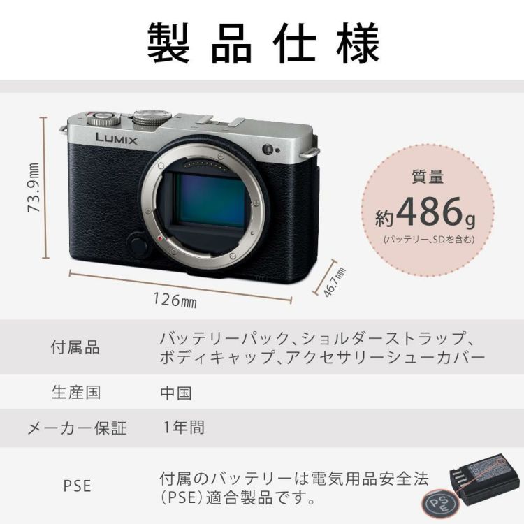 パナソニック ミラーレスカメラ LUMIX S9 28-200キット DC-S9 高倍率ズームレンズキット