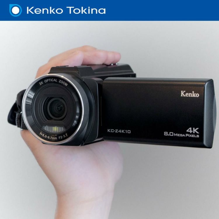 ケンコー 4K デジタルビデオカメラ KC-Z4K10 光学3倍ズーム タッチパネル 手ぶれ補正  三脚他セット