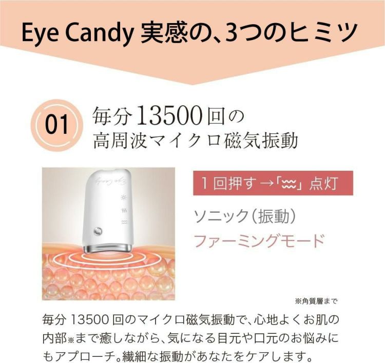 Infinitus Value IVEC 美顔器  Eye Candy アイキャンディー ホワイト
