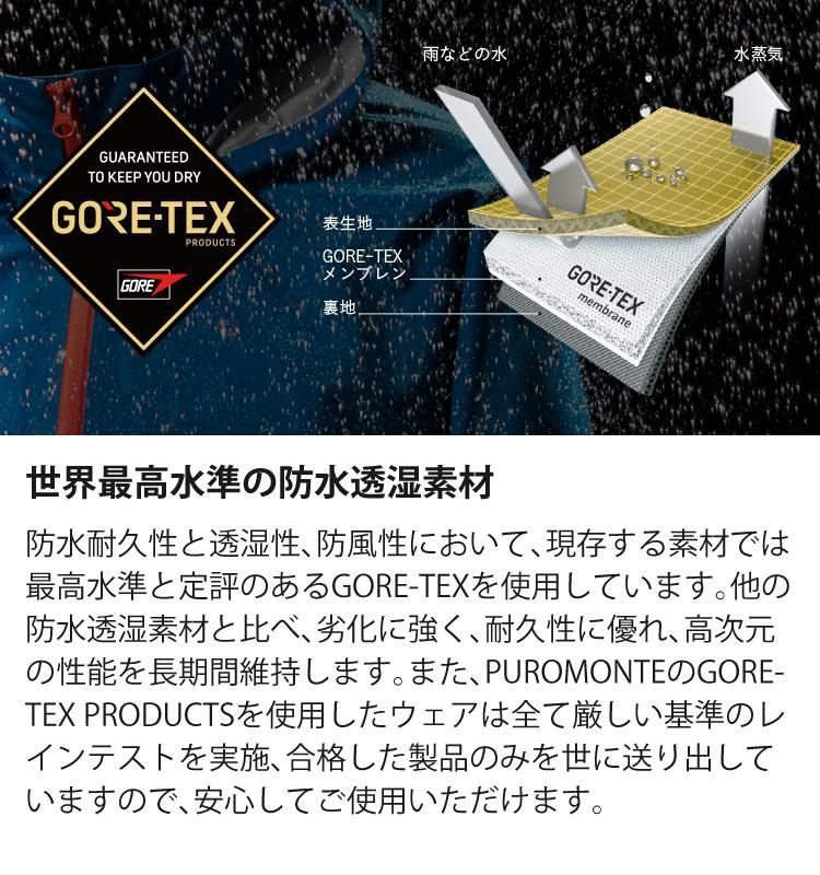 プロモンテ ゴアテックスVSメンズパンツ 3レイヤー  SB140M メンズ PuroMonte GORE-TEX Rain Pants ラッピング不可