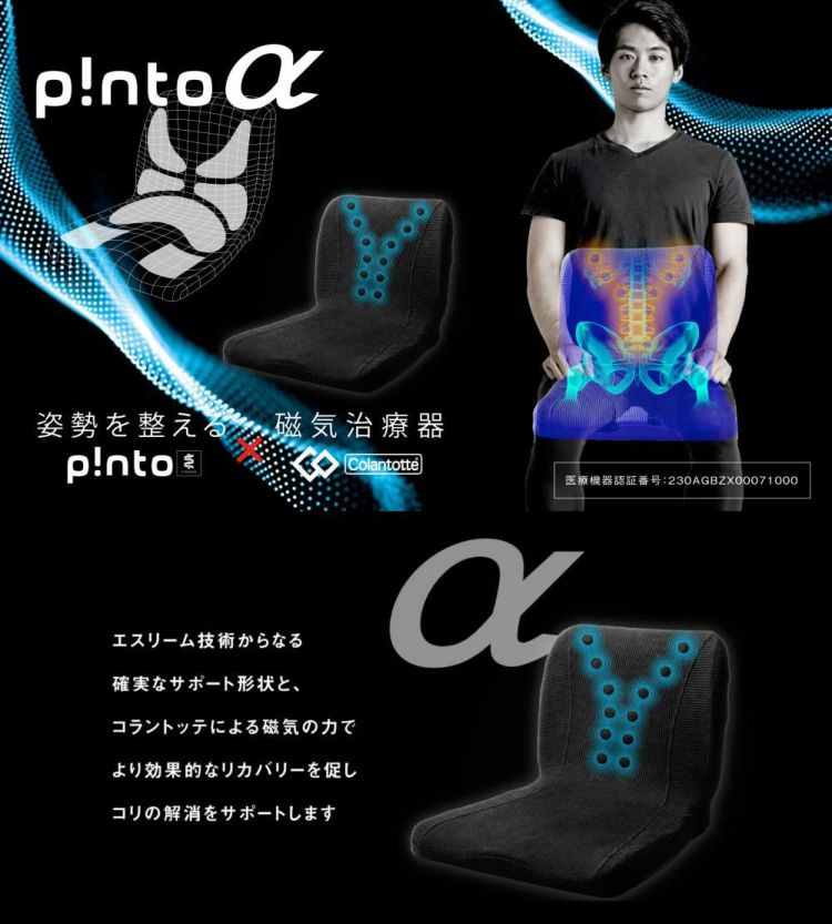 pinto × コラントッテ 磁気シートクッション pintoα ピントアルファ 磁気付き シートクッション ラッピング不可