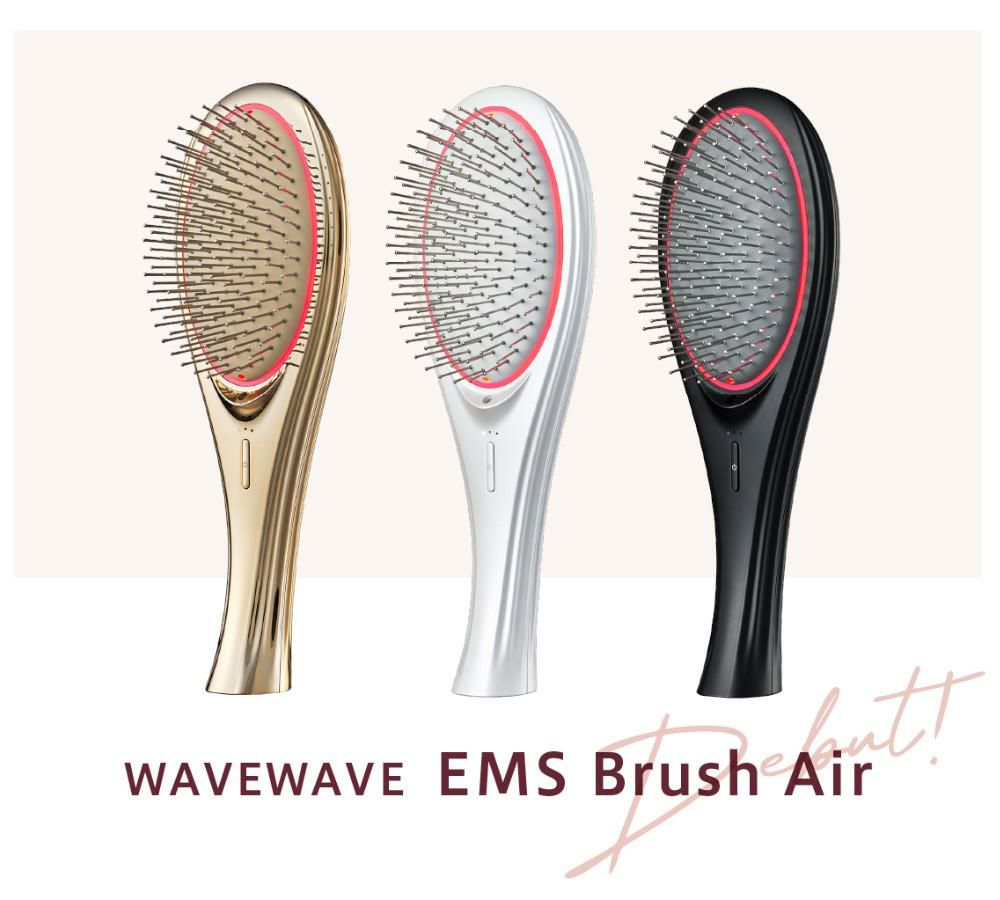WAVEWAVE 電気ブラシ EMS ブラッシュエアー 巾着ポーチ付き EMS Brush Air ウェイブウェイブ wh41-01