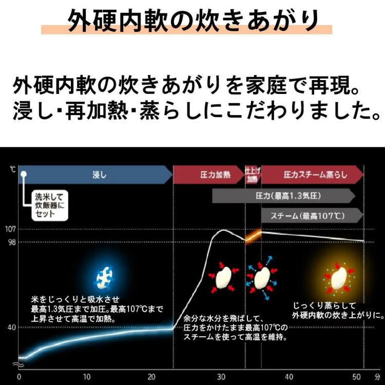 日立 炊飯器 ふっくら御膳 フロストホワイトRZ-V100FM W  ライスストッカー付き 2点セット ラッピング不可