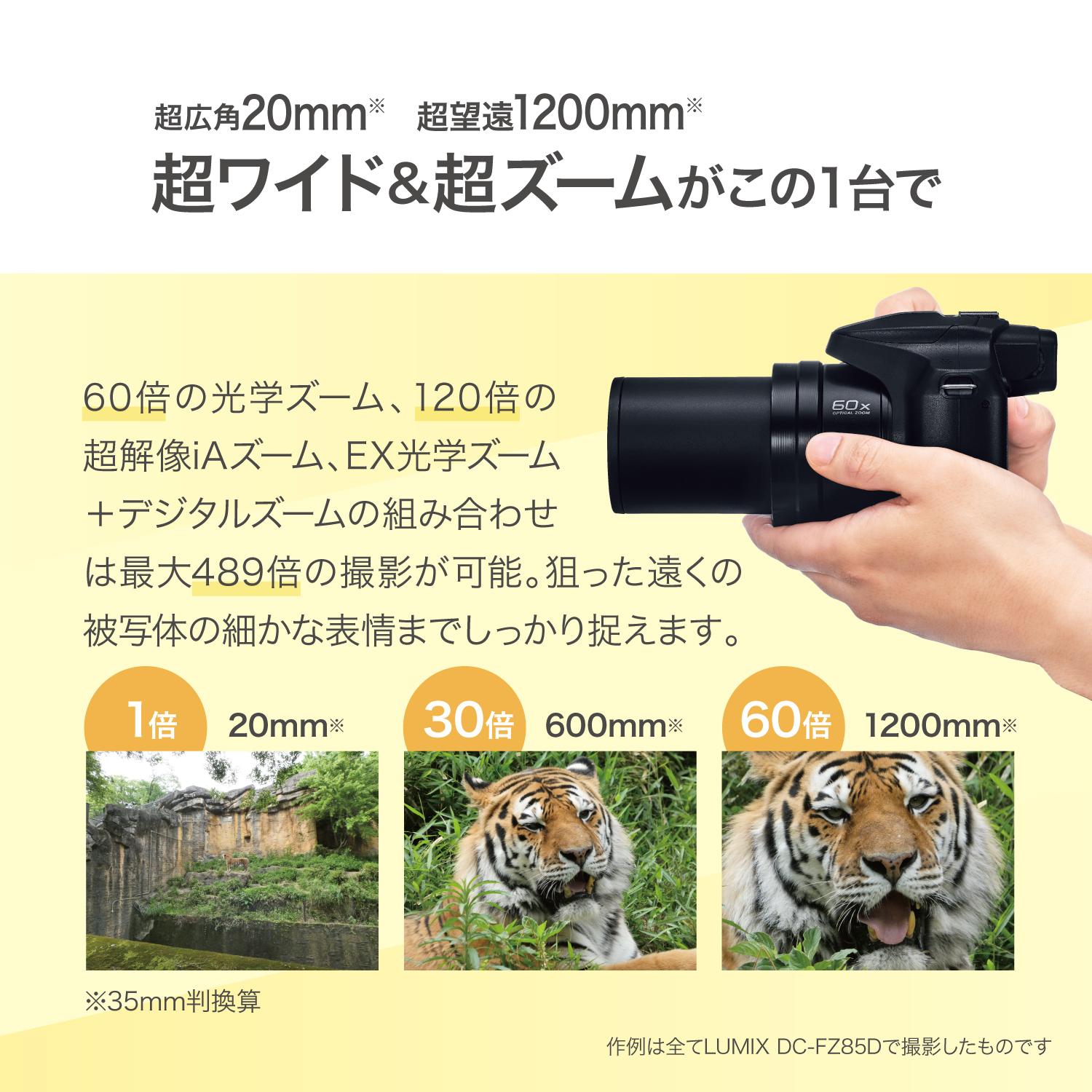 パナソニック デジタルカメラ ルミックス LUMIX FZ85D ブラック DC-FZ85D-K   SD・クロス等5点セット  ラッピング不可