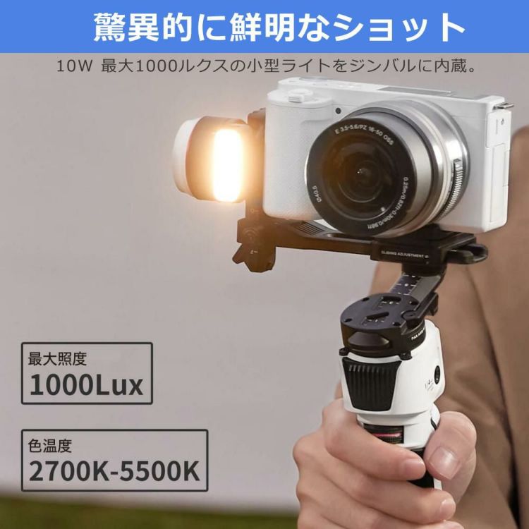 ZHIYUN  ジーウン   ジンバル CRANE-M 3Sカメラ用 ホワイト スタビライザー
