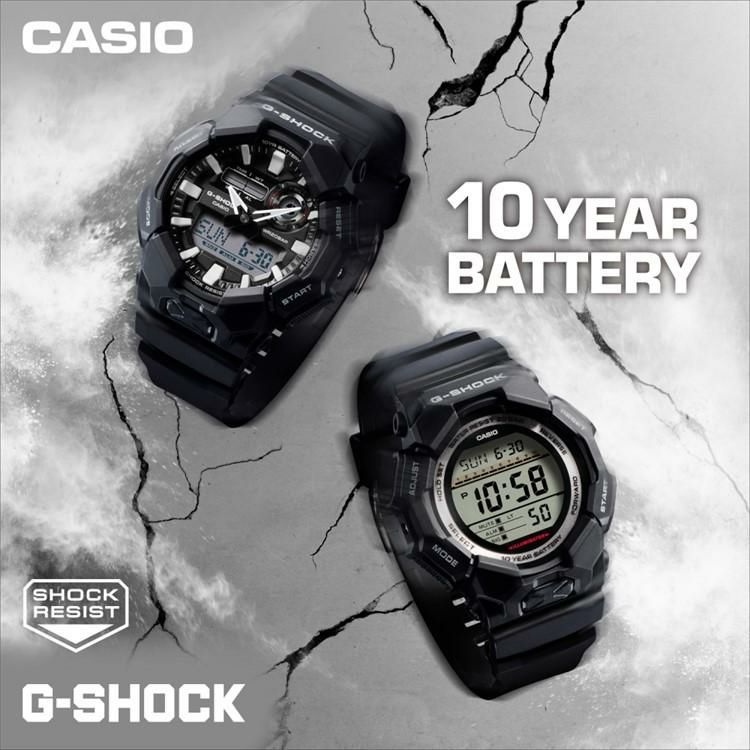 選べる特典付 カシオ ジーショック 10年バッテリー ブラック メンズ GD-010-1JF