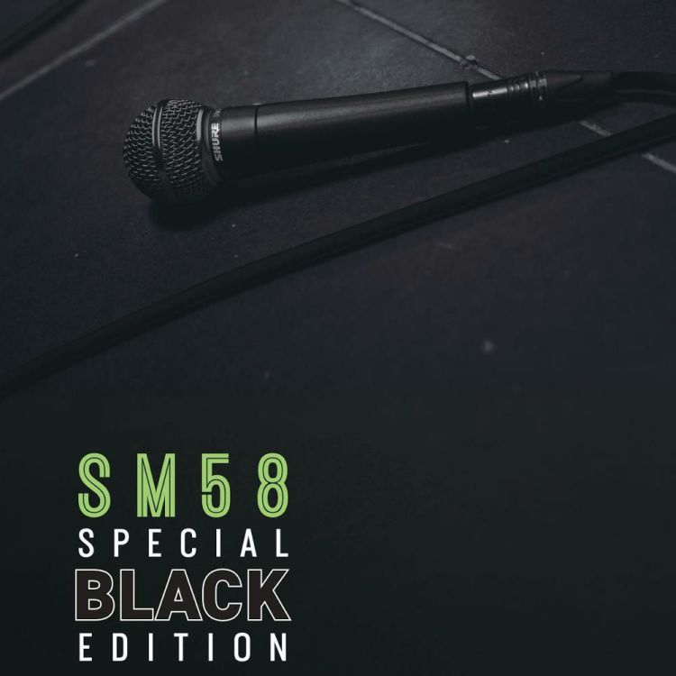 SHURE シュアー SM58-BLK SM58 スペシャル ブラック エディション ヘッドホン付き セット  ラッピング不可