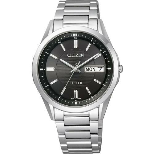 CITIZEN シチズン 腕時計 AT6030-51E EXCEED エクシード メンズ Eco-Drive エコ・ドライブ電波時計 デイ&デイトモデル AT603051E 国内正規品