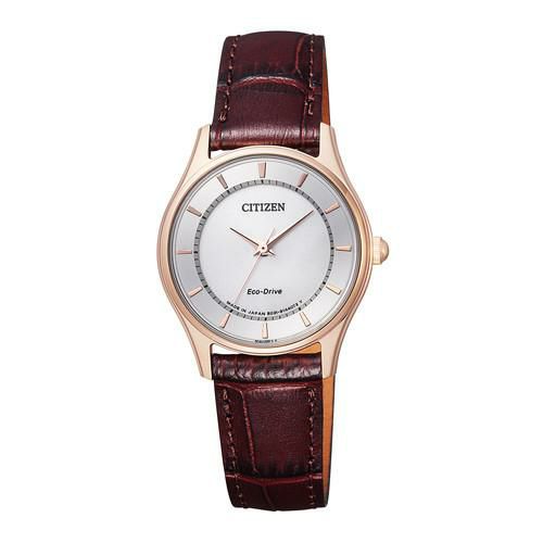 国内正規品 CITIZEN シチズン  腕時計 シチズンコレクション レディース ペアモデル EM0402-05A 牛革バンド ソーラー アナログ