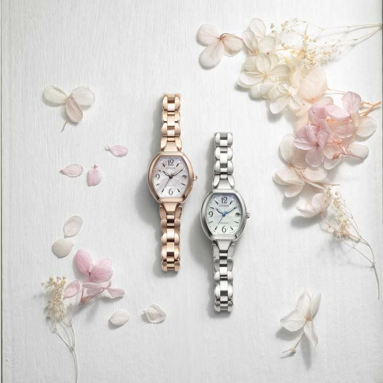 時計ケース付  シチズン CITIZEN 腕時計 ES9480-56W エクシード レディース エコ・ドライブ フラワーバンドトノー  国内正規品