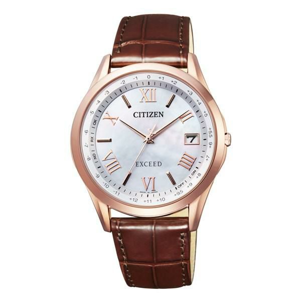 ペア箱入り・クロス2枚付 シチズン CITIZEN 腕時計 CB1112-07W・ES9372-08W エクシード EXCEED ペアモデル ワニ革 ソーラー電波 ペアウォッチ 国内正規品