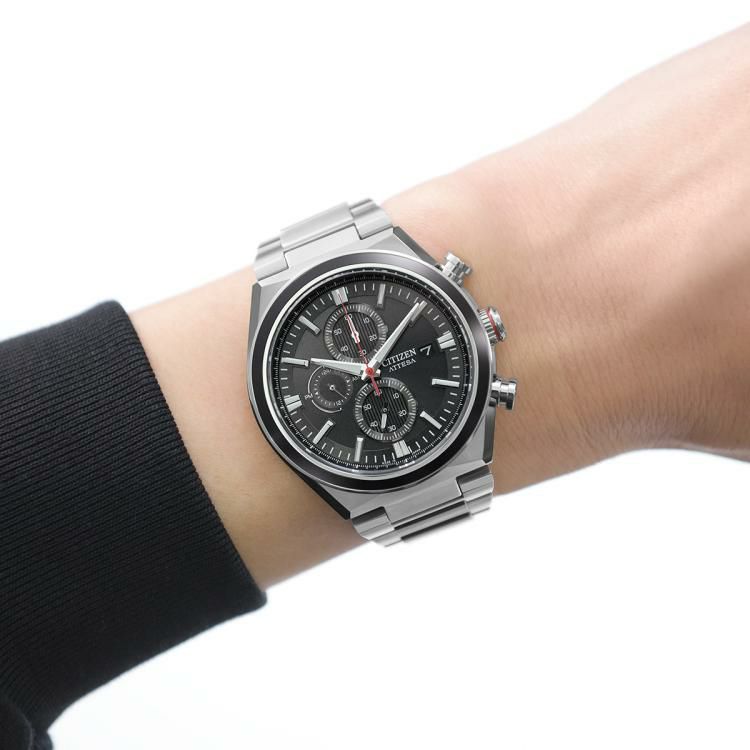 丸型時計ケース付  シチズン CITIZEN 腕時計 CA0836-68E アテッサ ATTESA メンズ ACT Line EcoChrono ソーラー 多針アナログ チタンバンド 国内正規品