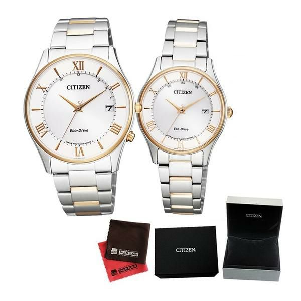 ペア箱入りセット  国内正規品 シチズン 腕時計 AS1062-59A・ES0002-57A シチズンコレクション ペアモデル＆クロス2枚