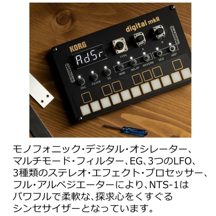 KORG コルグ NTS-1 シンセサイザー digital kit mkII 選べる特典セット ラッピング不可