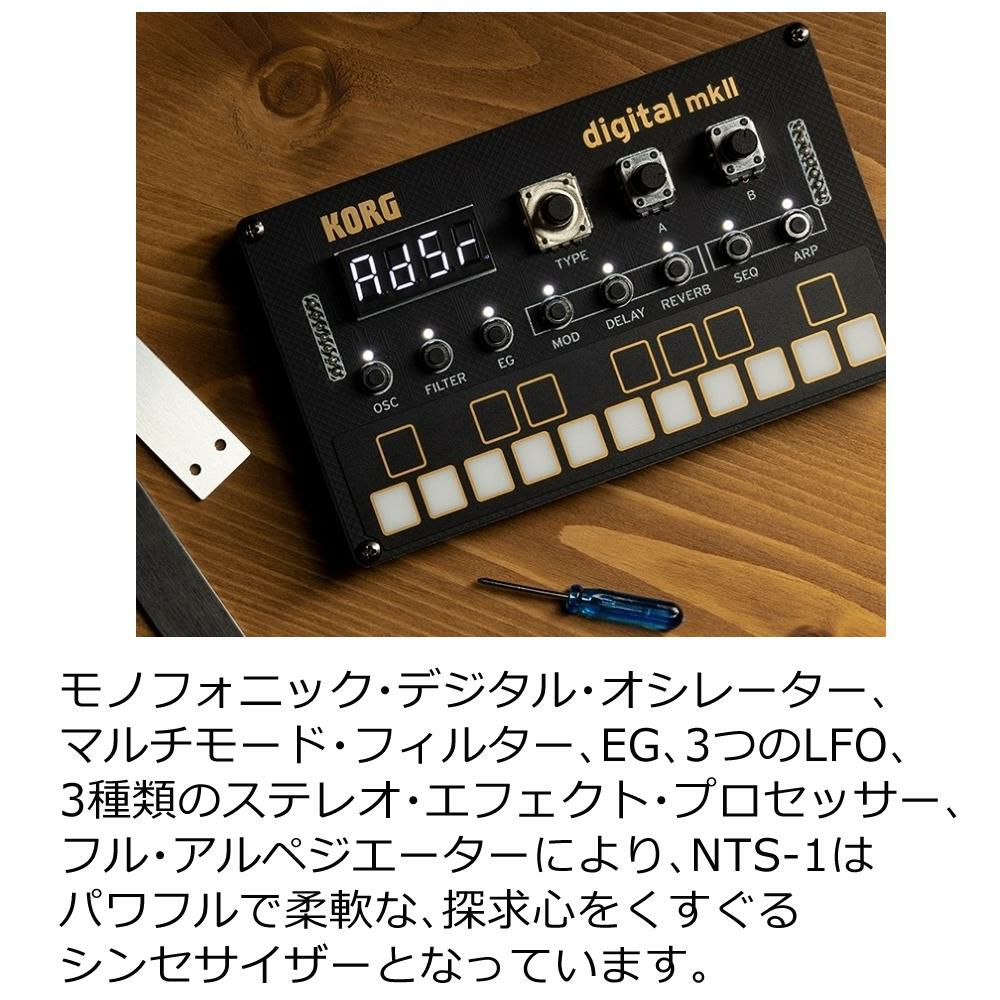 KORG コルグ NTS-1 シンセサイザー digital kit mkII 選べる特典セット ラッピング不可