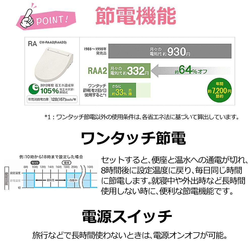 リクシル INAX 温水便座 CW-RAA20/BW1 ピュアホワイト LIXIL 日本製 ラッピング不可