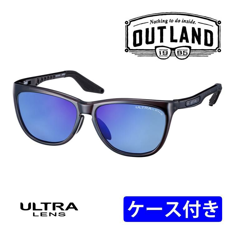 アウトランド BAATARA 偏光レンズ ULTRA LENS ライトグリーン 両面ブルーマルチコート  OL-107 GRY サングラス 釣り 3142101107011