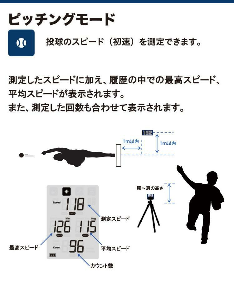 SSK マルチスピードテスター5 MST500 Bluetooth対応 アプリ連動 野球 ゴルフ 球速 スイング 速度測定 練習用品 エスエスケイ