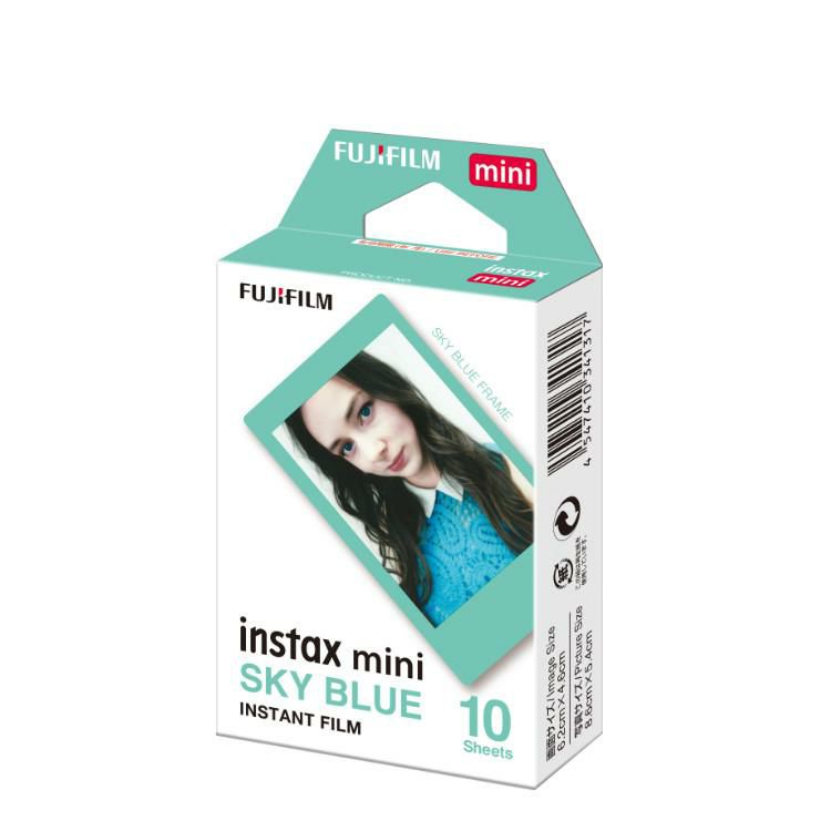 富士フイルム instax mini チェキ用フィルム スカイブルー メール便可：5個まで   富士フィルム フジフイルム