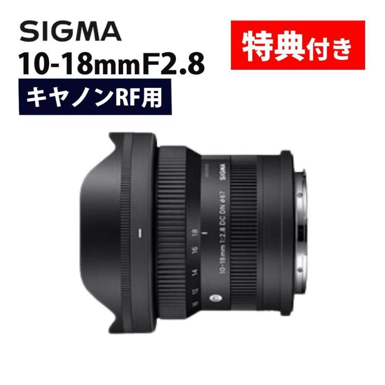 レビューでプレゼント  バッグ付き シグマ 10-18mm F2.8 DC DN C  キヤノンRFマウント用