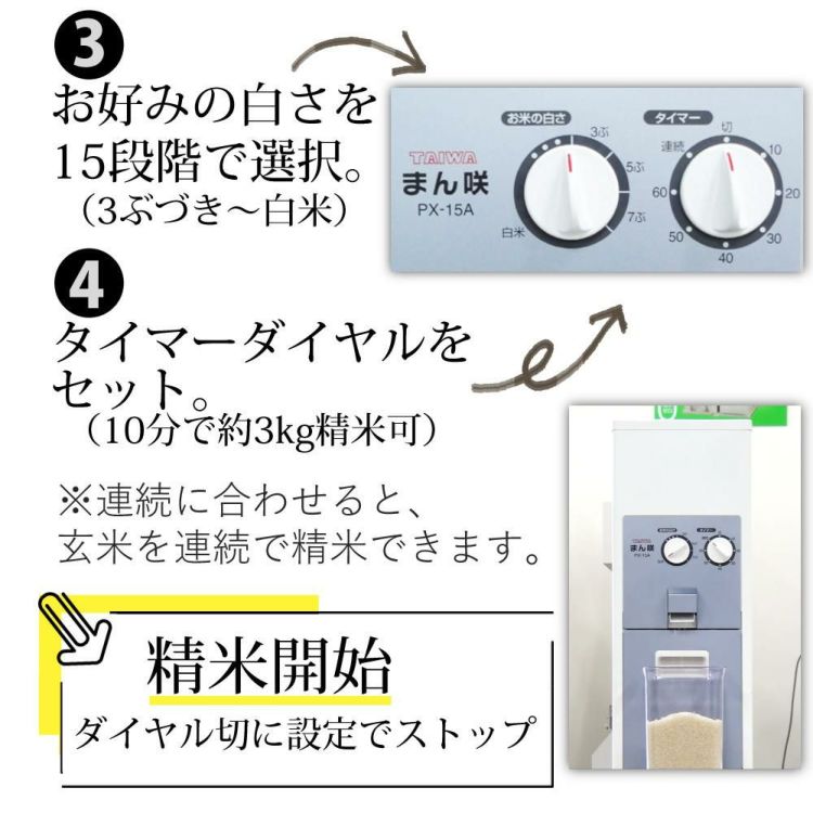 タイワ精機 家庭用精米機 まん咲 15kg PX-15A  ラッピング不可