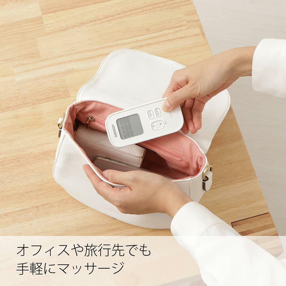 オムロン 低周波治療器 HV-F021-J3W ホワイト 交換パッド＆パットホルダー付き 5点セット レビューで特典プレゼント