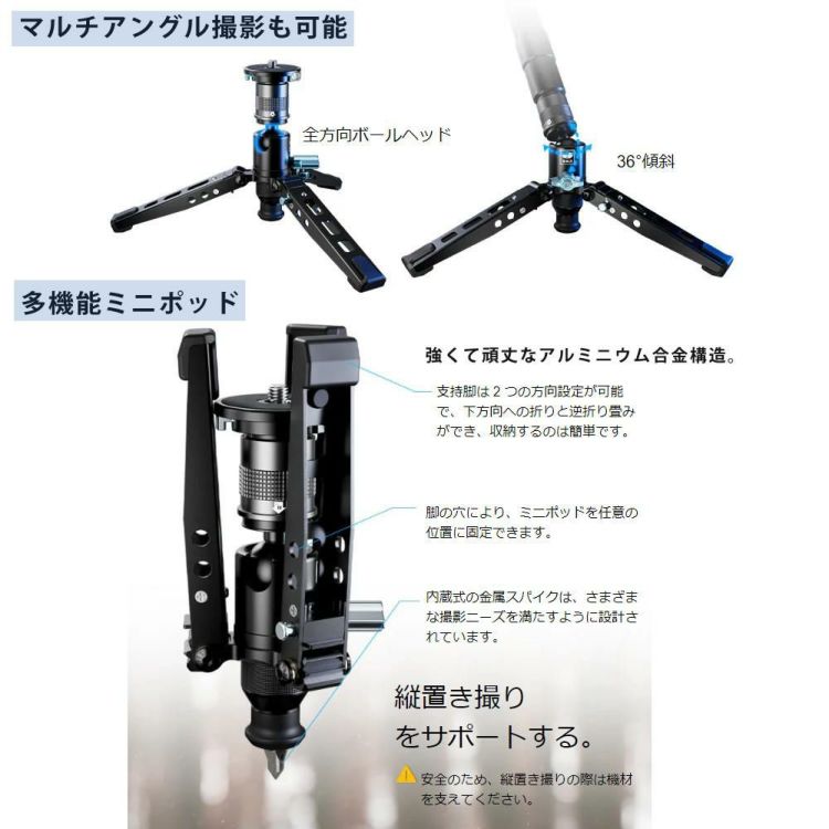 SIRUI シルイ 一脚 SVM-145 ラピッドシステム カメラ用 最大145cm カーボンファイバー 三脚 軽量 クロス付  ラッピング不可