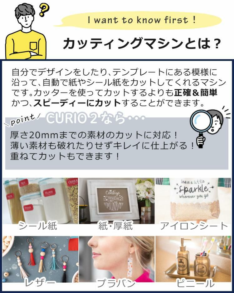 訳あり品 未開封・箱潰れあり  シルエットジャパン カッティングマシン キュリオ2 CURIO2  SILH-CURIO-2-J  ラッピング不可