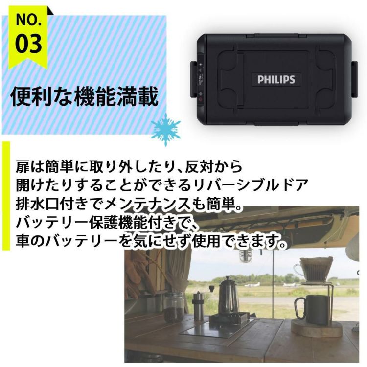 フィリップス 車載 冷蔵庫 冷凍庫 サーマルボックス 25L TB5401X1 12V 24V  ラッピング不可