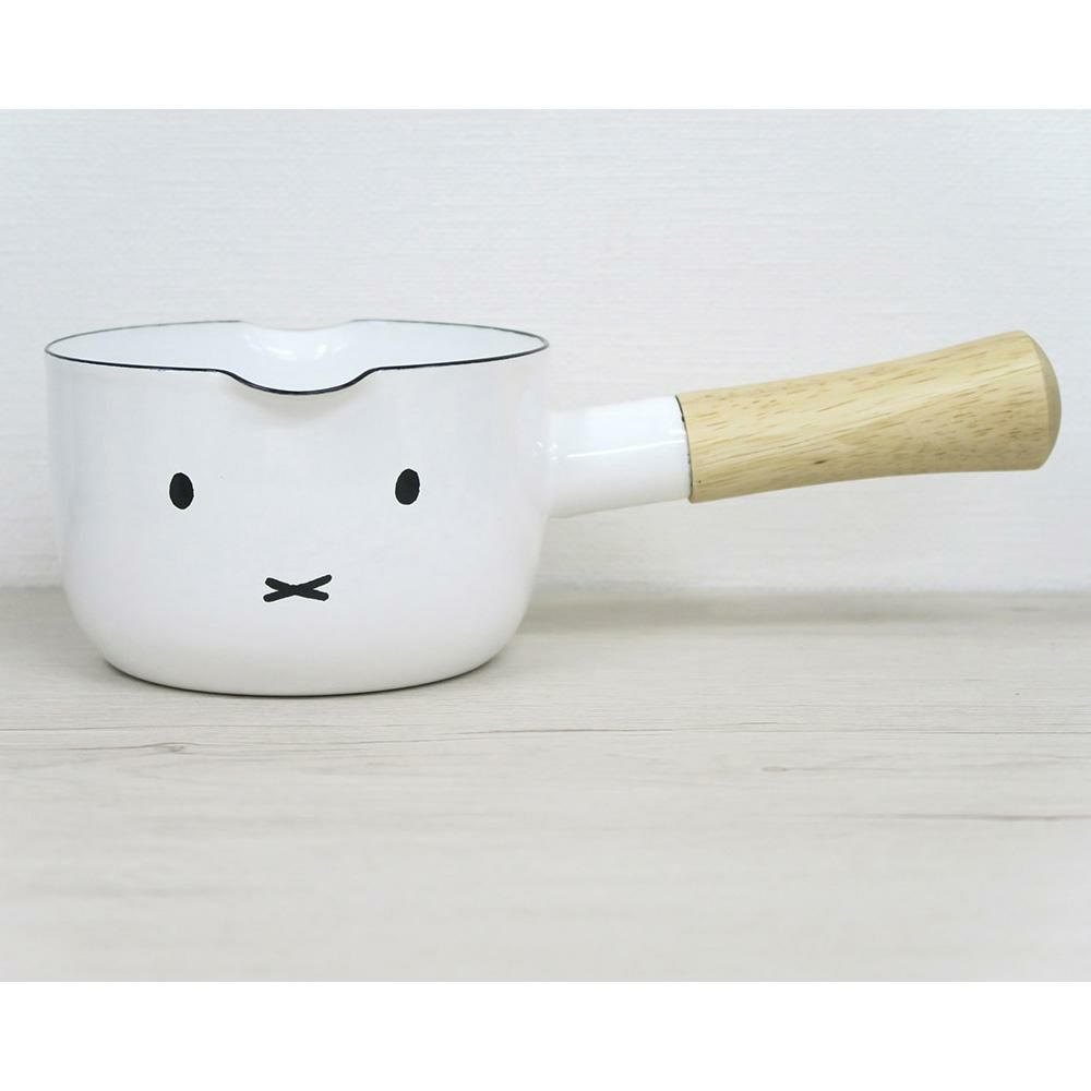 富士ホーロー ミッフィーフェイス ミルクパン 12cm MFF-12M / 2L ケトル MFF-2.0K IH ガス火 対応  2点セット ラッピング不可