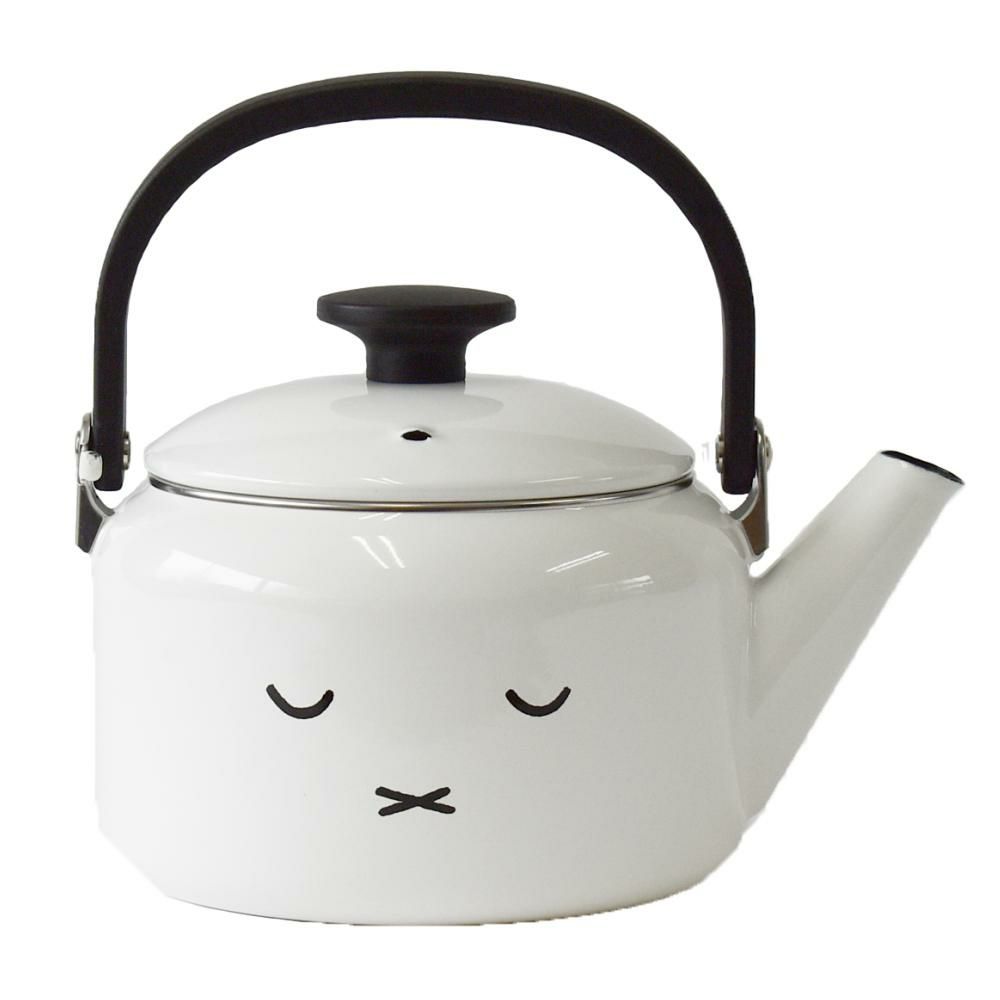 富士ホーロー ミッフィーフェイス ミルクパン 12cm MFF-12M / 2L ケトル MFF-2.0K IH ガス火 対応  2点セット ラッピング不可