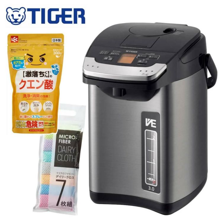 容量3.0L）タイガー魔法瓶 蒸気レスVE電気まほうびん とく子さん PIG