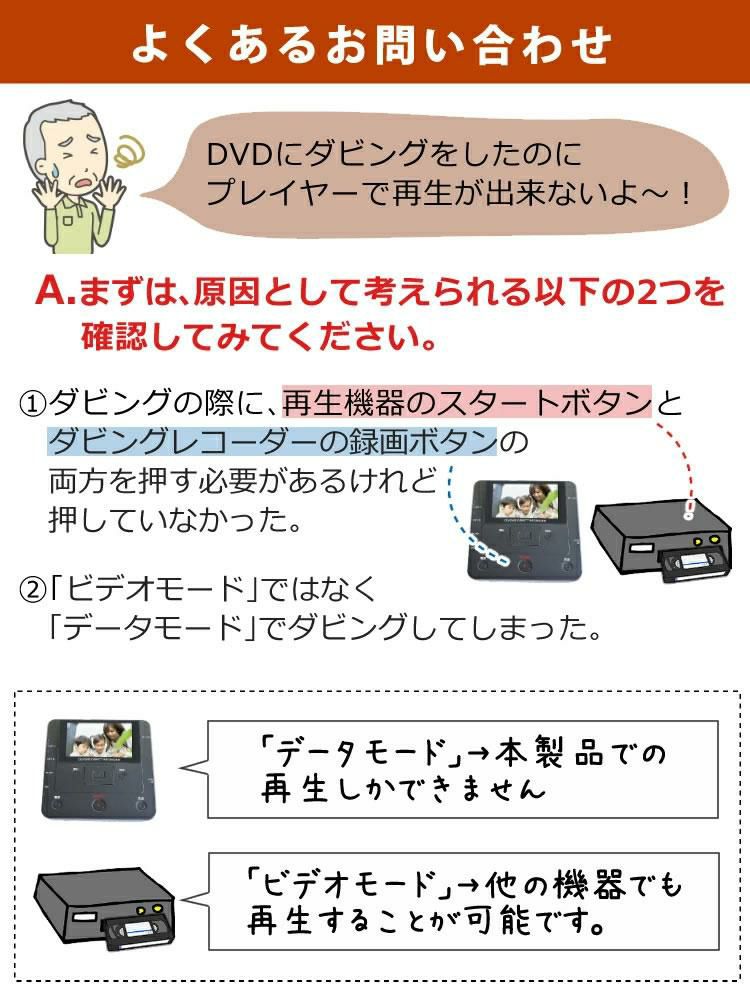テレビ接続に便利なHDMIケーブル 2m 付き とうしょう ダビングレコーダー DMR-0720 ビデオテープ ビデオカメラ 想い出 思い出 整理 デジタル保存 デジタル化 DVD ダビング レコーダー CD USB 録画 録音 ダビングメディアレコーダー