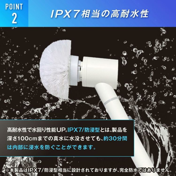 サクセスアジア 充電式コードレス 耐水 両回転ブラシ SA0010 ふきん スポンジ付き セット ラッピング不可