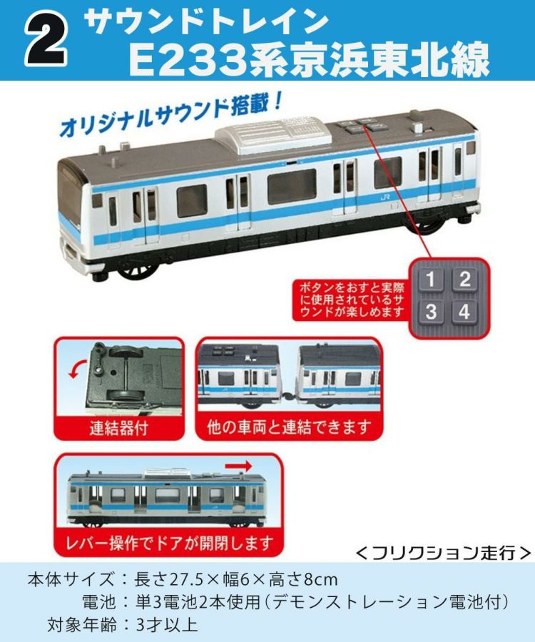 トイコー 電車 おもちゃ サウンドトレイン 総武緩行線＆京浜東北線＆中央快速線＆山手線＆阪急電車 セット