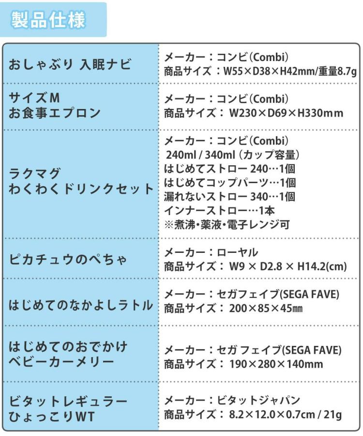 コンビ monpoke ラクマグ わくわくドリンクセット + お食事エプロン 他 7点セット  レビューで特典