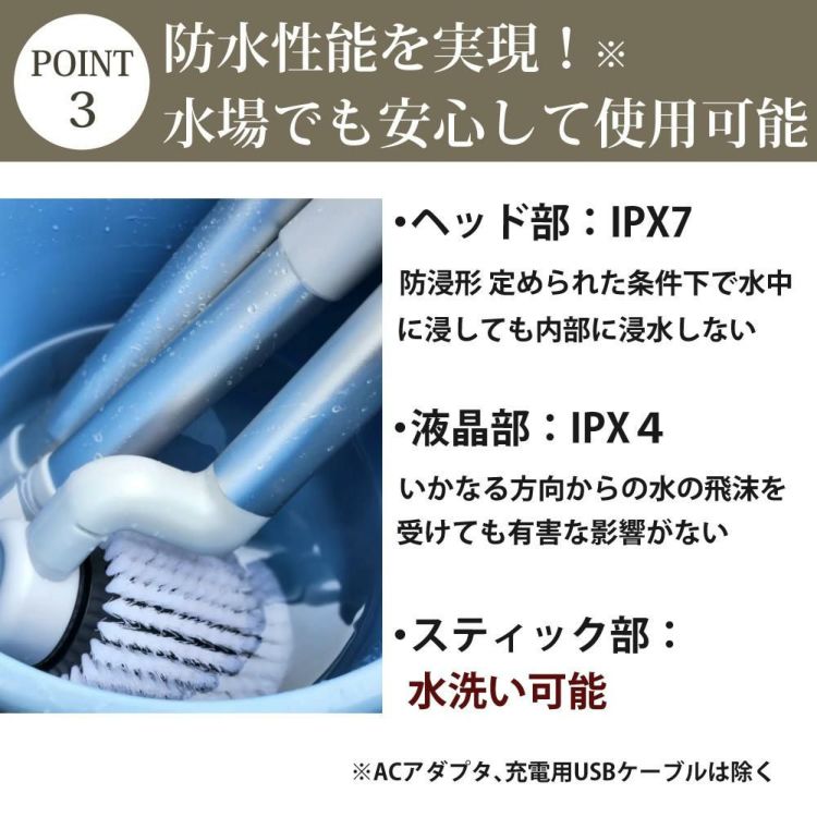 電動ブラシ FoReRo フォレロ コードレス 防水 パワフル回転ブラシ NAR2-WPB1E NATUUL アズマ ラッピング不可