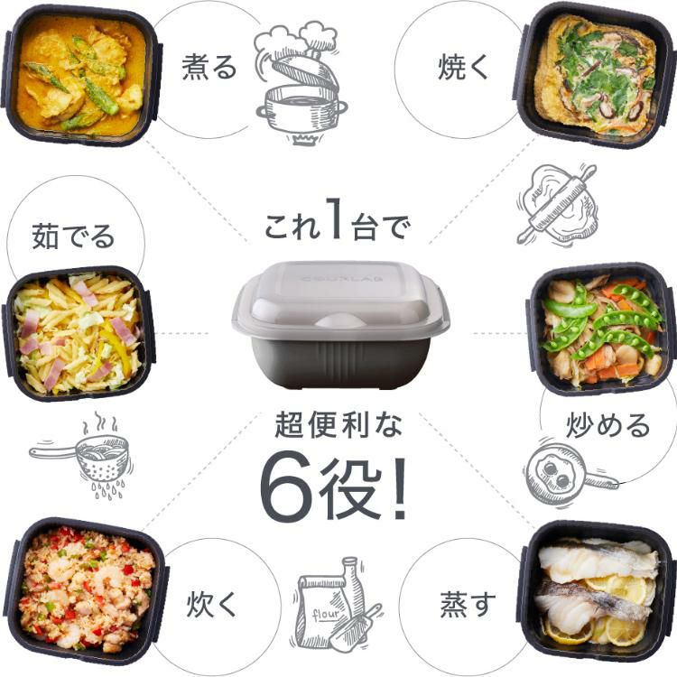 岩谷マテリアル グルラボプラス  クッキングガイド付  アドバンスセット GLBADV 電子レンジ調理器  イワタニ