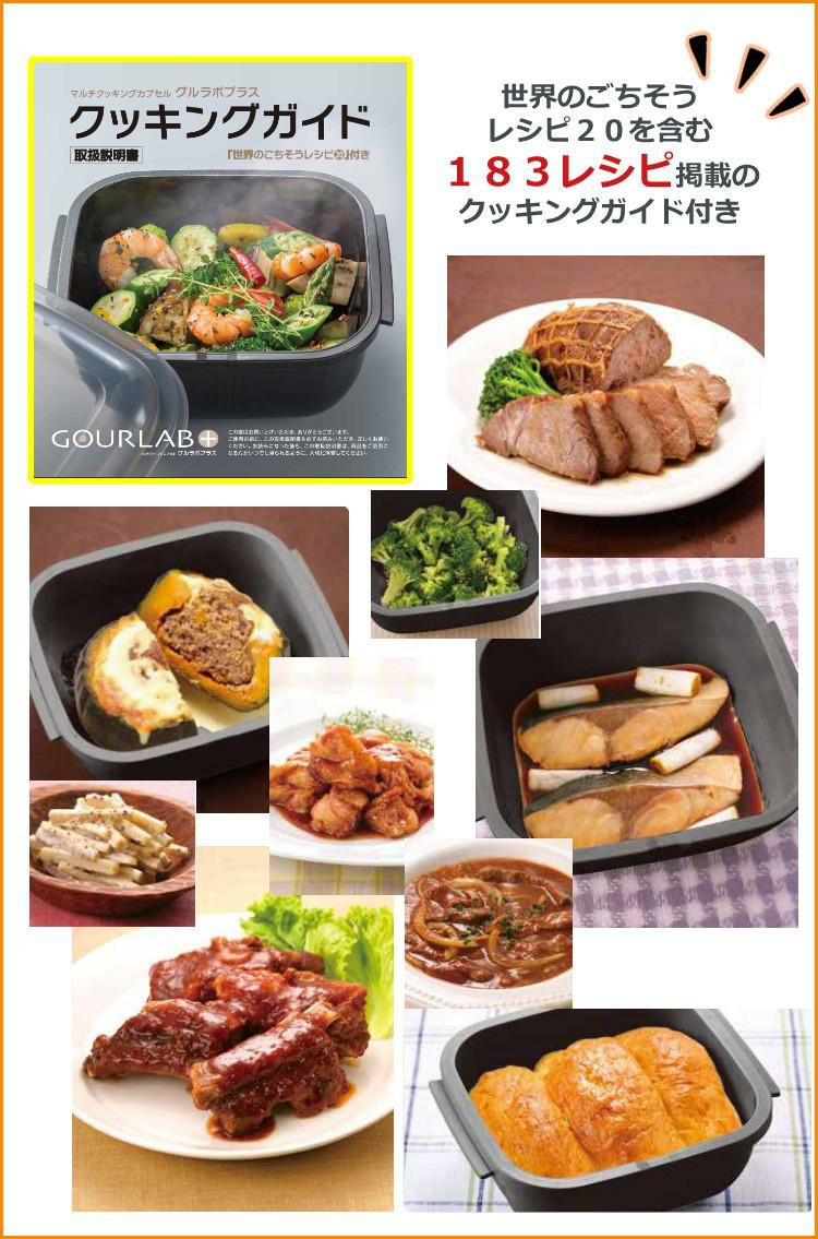 岩谷マテリアル グルラボプラス  クッキングガイド付  アドバンスセット GLBADV 電子レンジ調理器  イワタニ