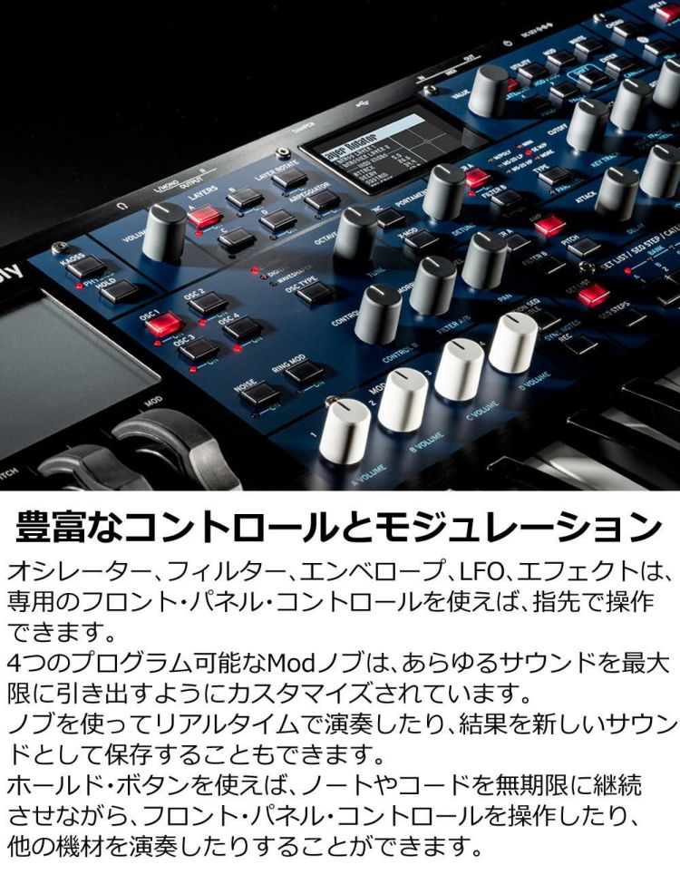 KORG コルグ multi/poly ANALOG MODELING SYNTHESIZER シンセサイザー ラッピング不可