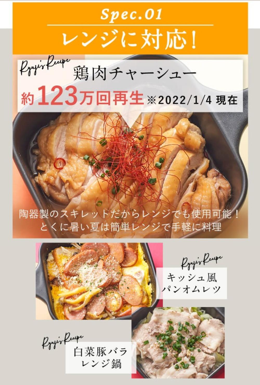 料理研究家リュウジ監修 リュウジの万能スキレット スキレット鍋 陶器 スポンジ付きセット