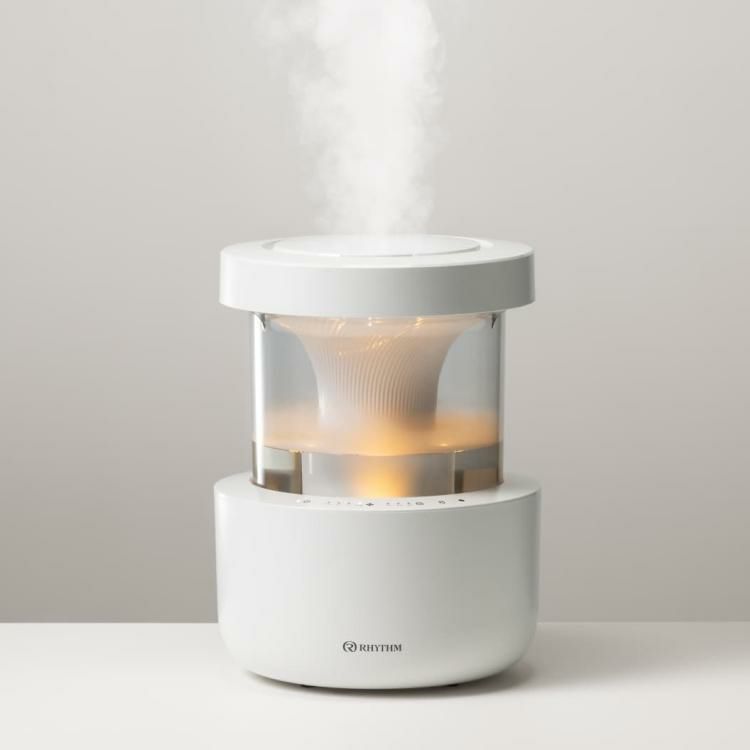 リズム 加湿器 超音波式 MIST350 2.2L ライトグレー/ウォームグレー 9YYA29RH08/9YYA29RH84