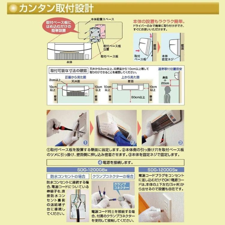 高須産業 暖房機 涼風暖房機 SDG-1200GSM ラッピング不可