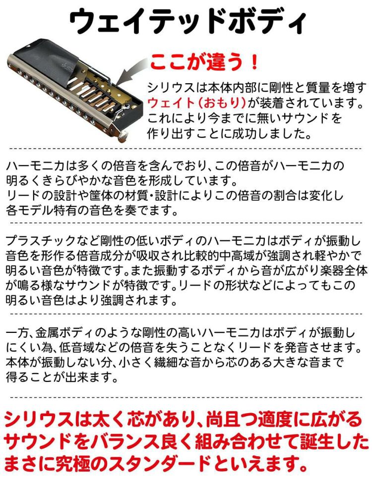 ▲スズキ クロマチックハーモニカ シリウス S-64C 16穴 64音  4オクターブ  除菌クリーナー クロスセット