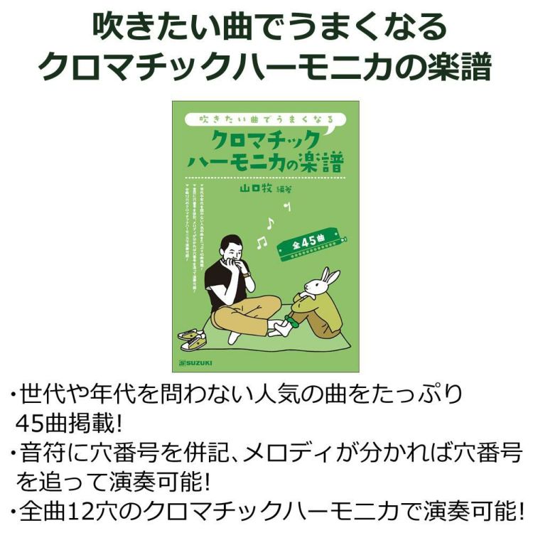 ▲スズキ クロマチックハーモニカ シリウス S-48S 12穴 48音  3オクターブ  曲集 クリーニング セット ラッピング不可