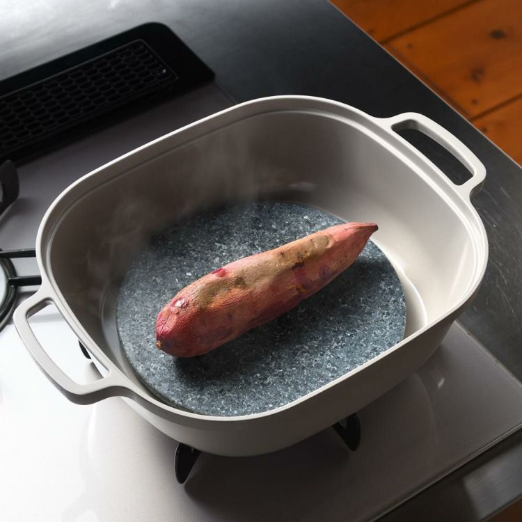 オークス ナチュラルストーングリル 大人の石焼芋 さつまいも ガス火 IH対応 OTS8400 ＆ トング ラッピング不可