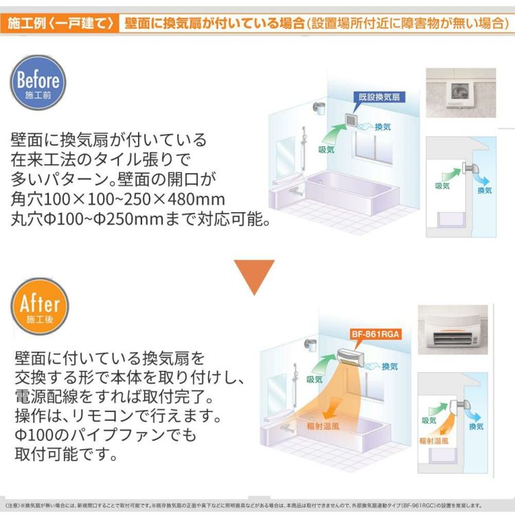 高須産業 浴室換気乾燥暖房機 ホワイト BF-861RGA