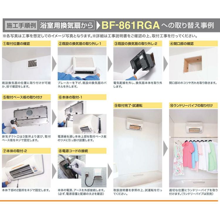 高須産業 浴室換気乾燥暖房機 ホワイト BF-861RGA