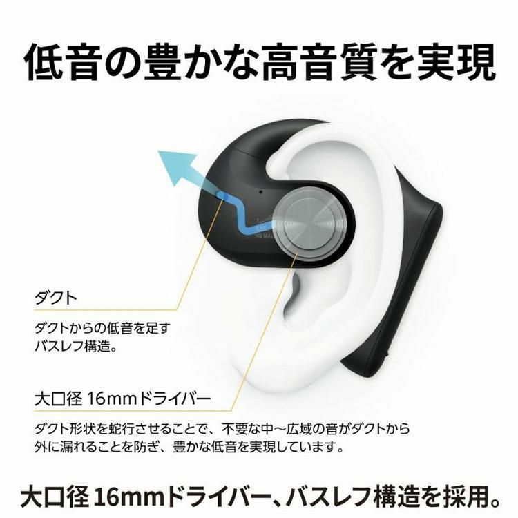 Victor ビクター HA-NP35T  ワイヤレス イヤホン選択式イヤーフック・オンライン会議・片耳可能・マイクミュート・Bluetooth