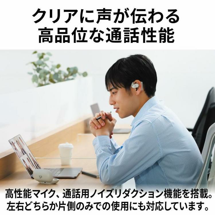 Victor ビクター HA-NP35T  ワイヤレス イヤホン選択式イヤーフック・オンライン会議・片耳可能・マイクミュート・Bluetooth